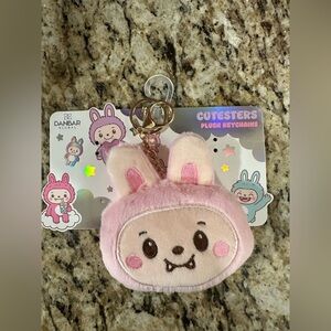 Pink Cutesters Plush Keychain/ Bag charm
